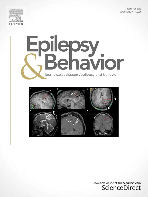 Sample cover of Epilepsy and Behavior