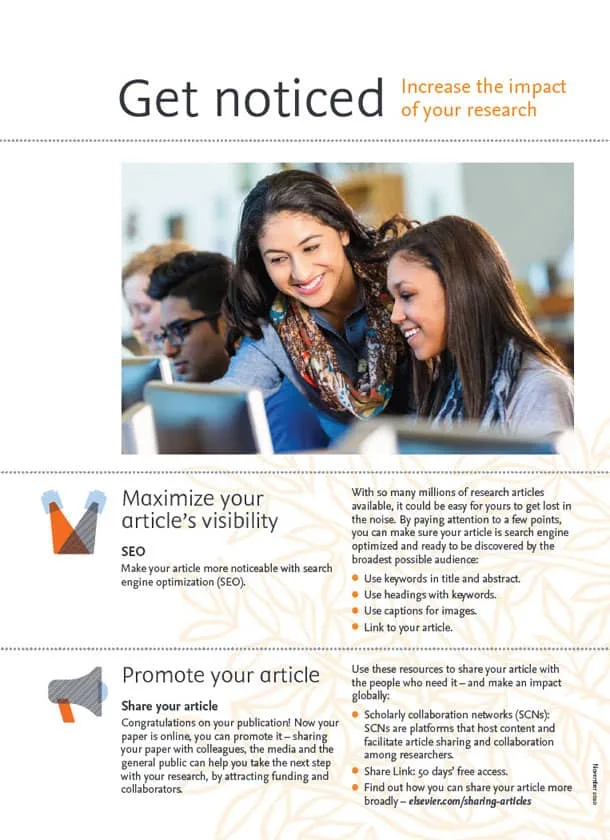 Sharing And Promoting Your Article Elsevier
