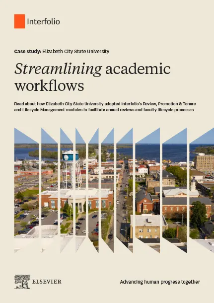 Interfolio ECSU case study cover