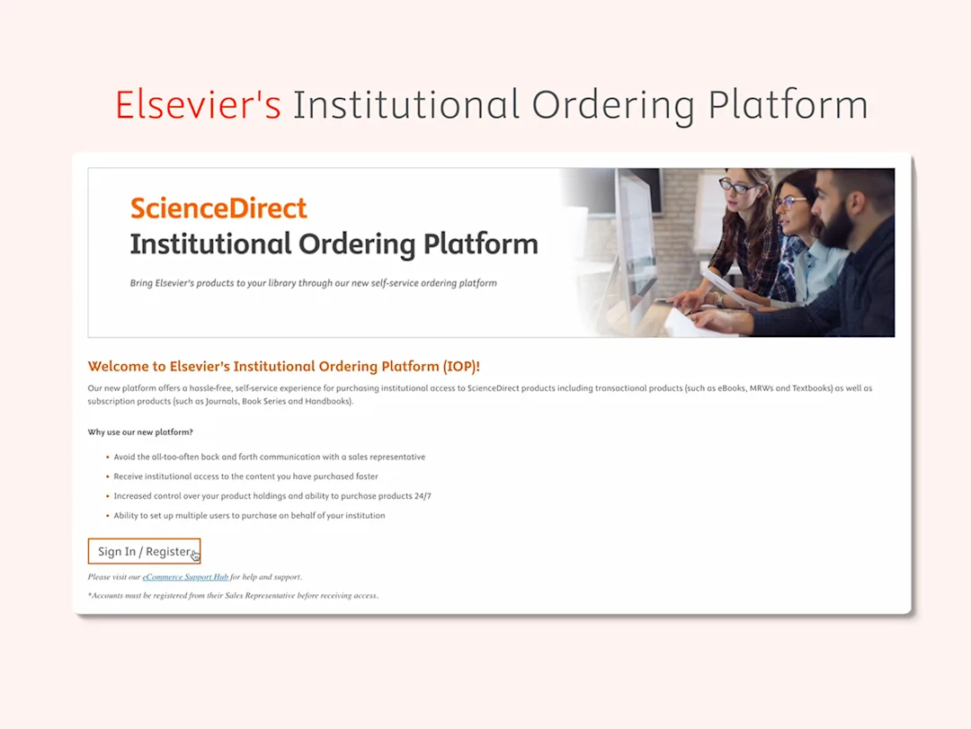 New institutional ordering platform | Elsevier