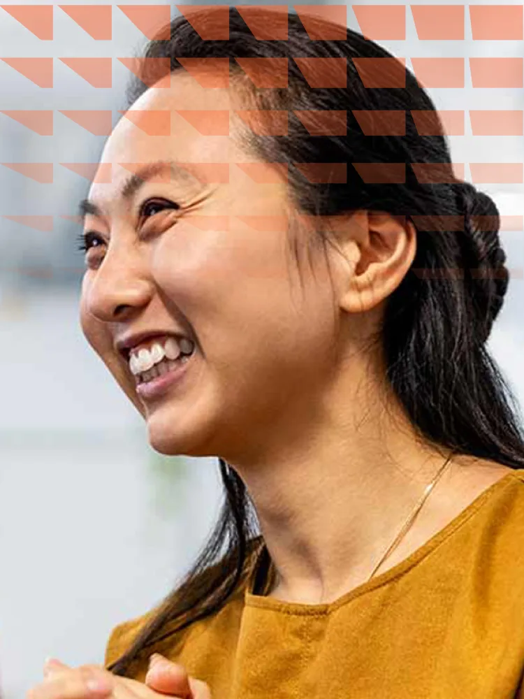 Multiracial business person clapping