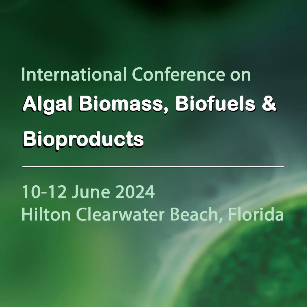 Logo for International Conference on Algal Biomass Biofuels and Bioproducts 2024 conference