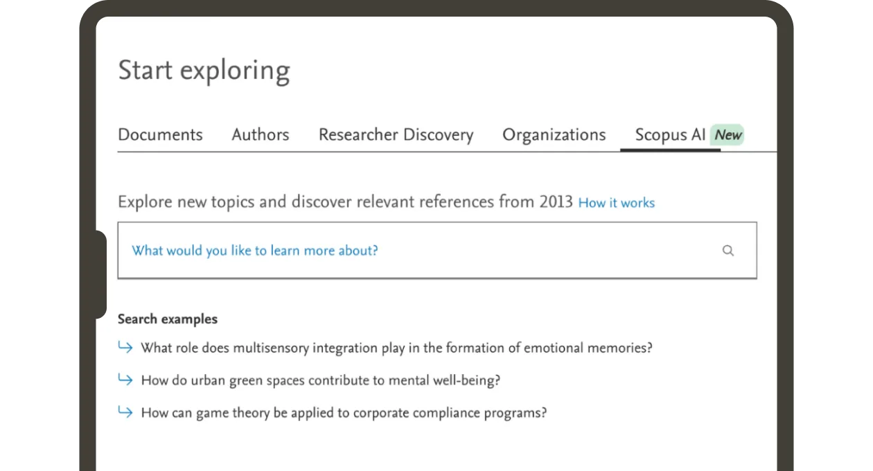 Screenshot of Scopus AI