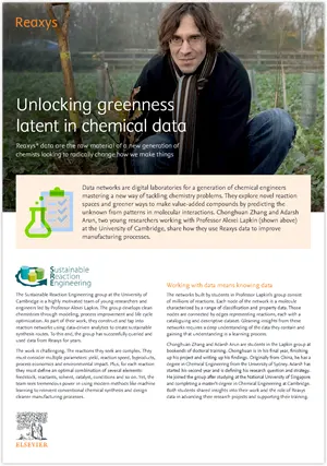 案例研究封面：释放化学数据中潜在的绿色环保潜力