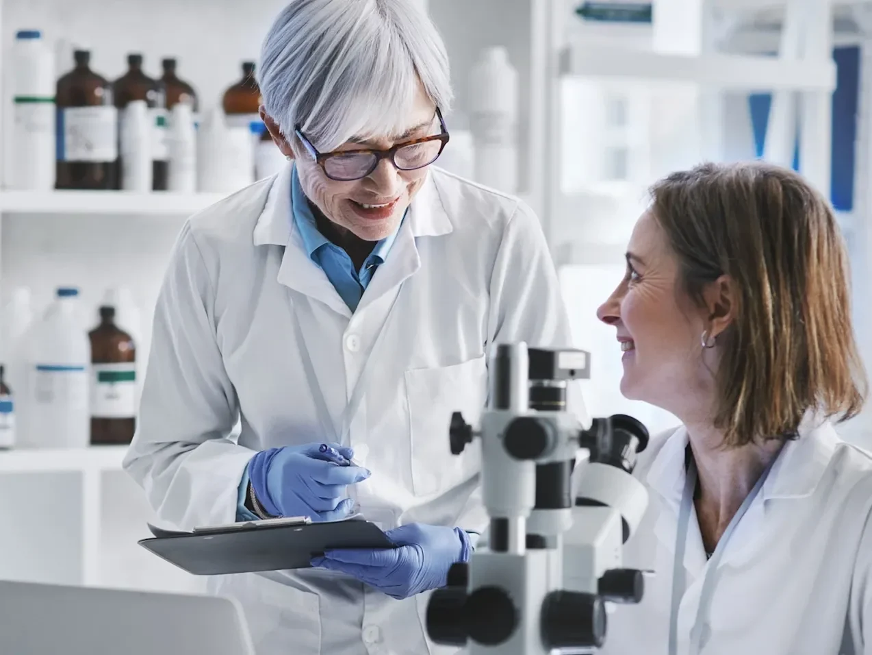 Scientists at a laboratory