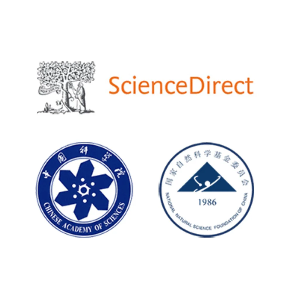 ScienceDirect and CAS logos