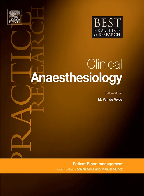 Sample cover of Best Practices and Research: Clinical Anaesthesiology