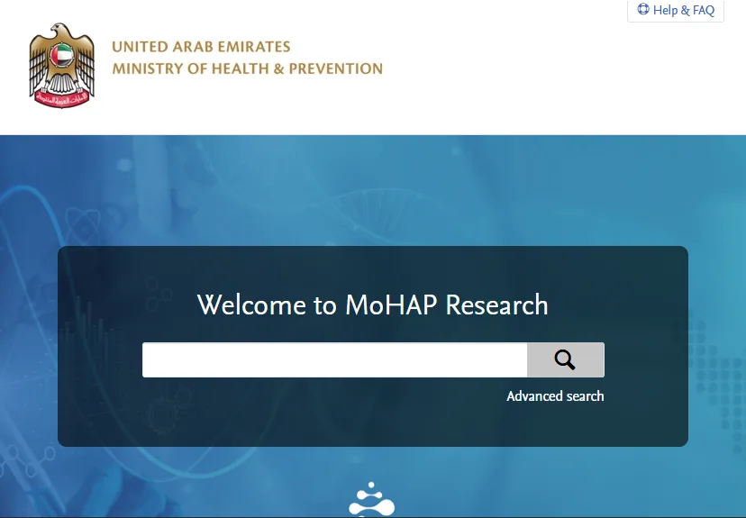 Screenshot of Welcome to MoHAP Research page