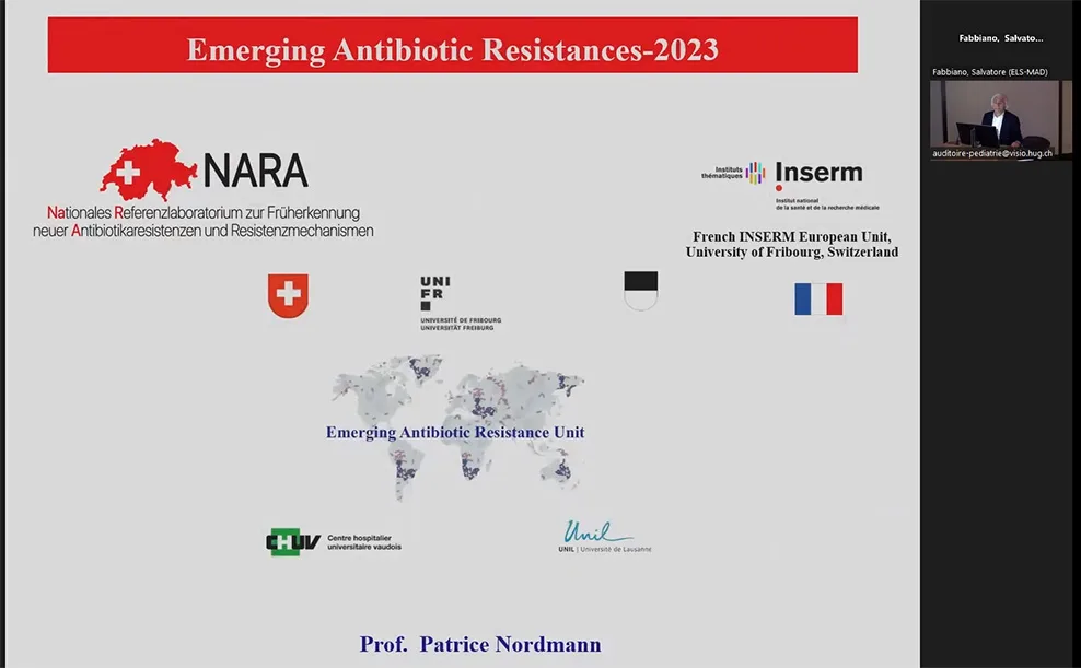 Patrice Nordmann Emergence of antibiotic resistance in gram negatives video image