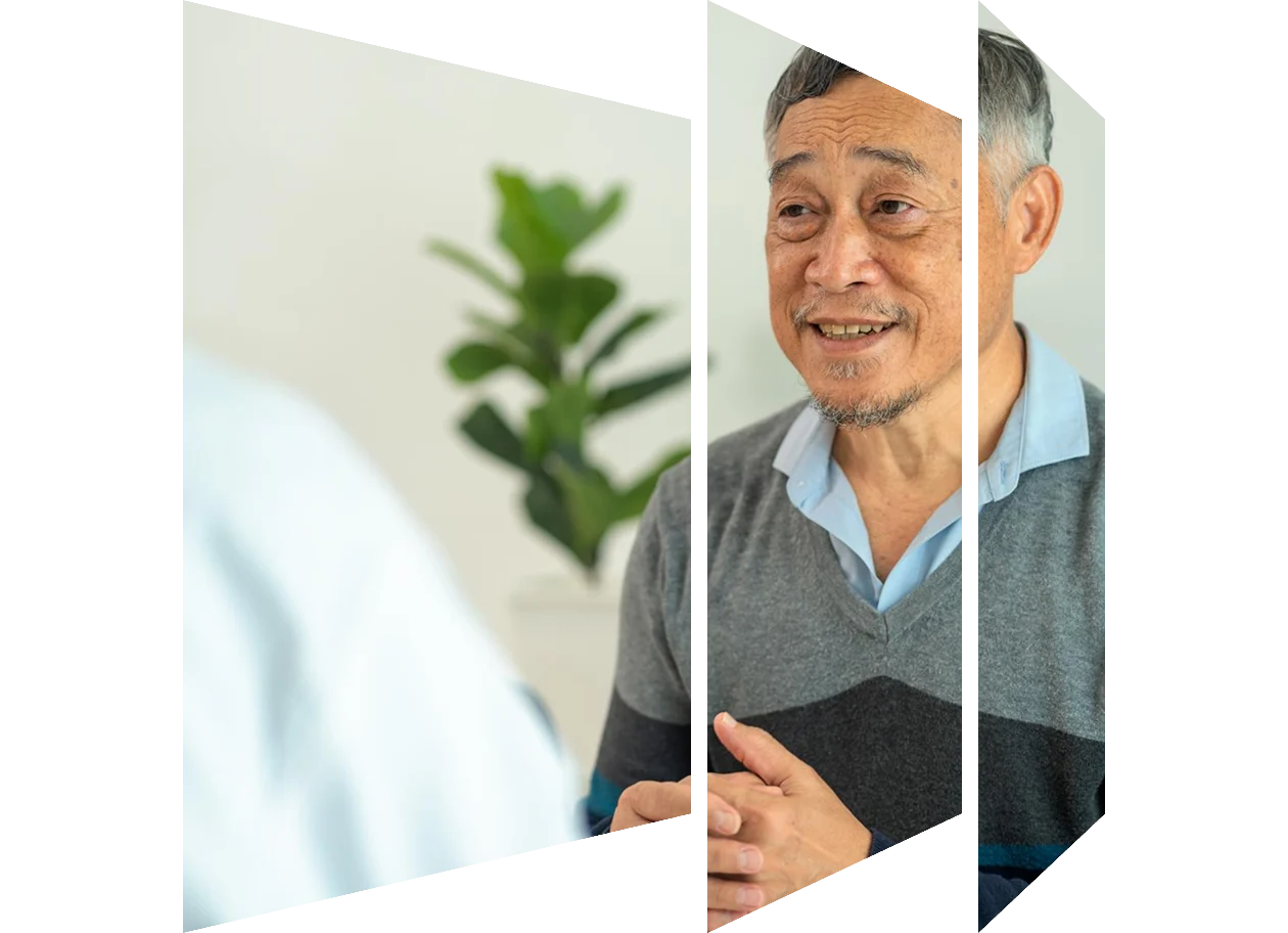 Doctor with a male patient