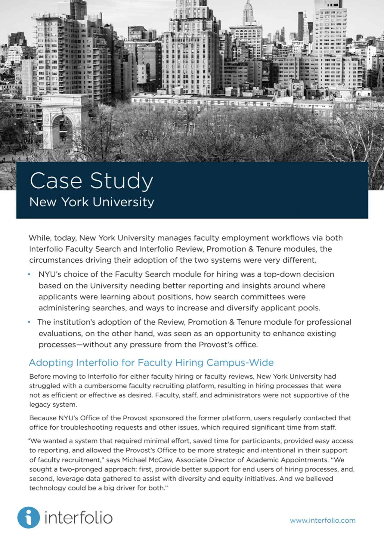 Case Study: New York University cover