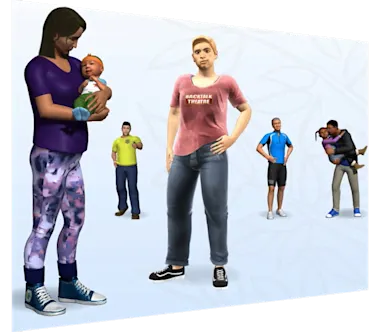 Diverse characters from Shadow Health