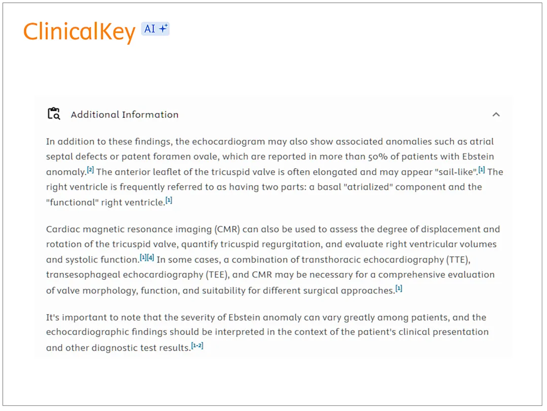 Leveraging generative AI for clinical answers at the point of care.
