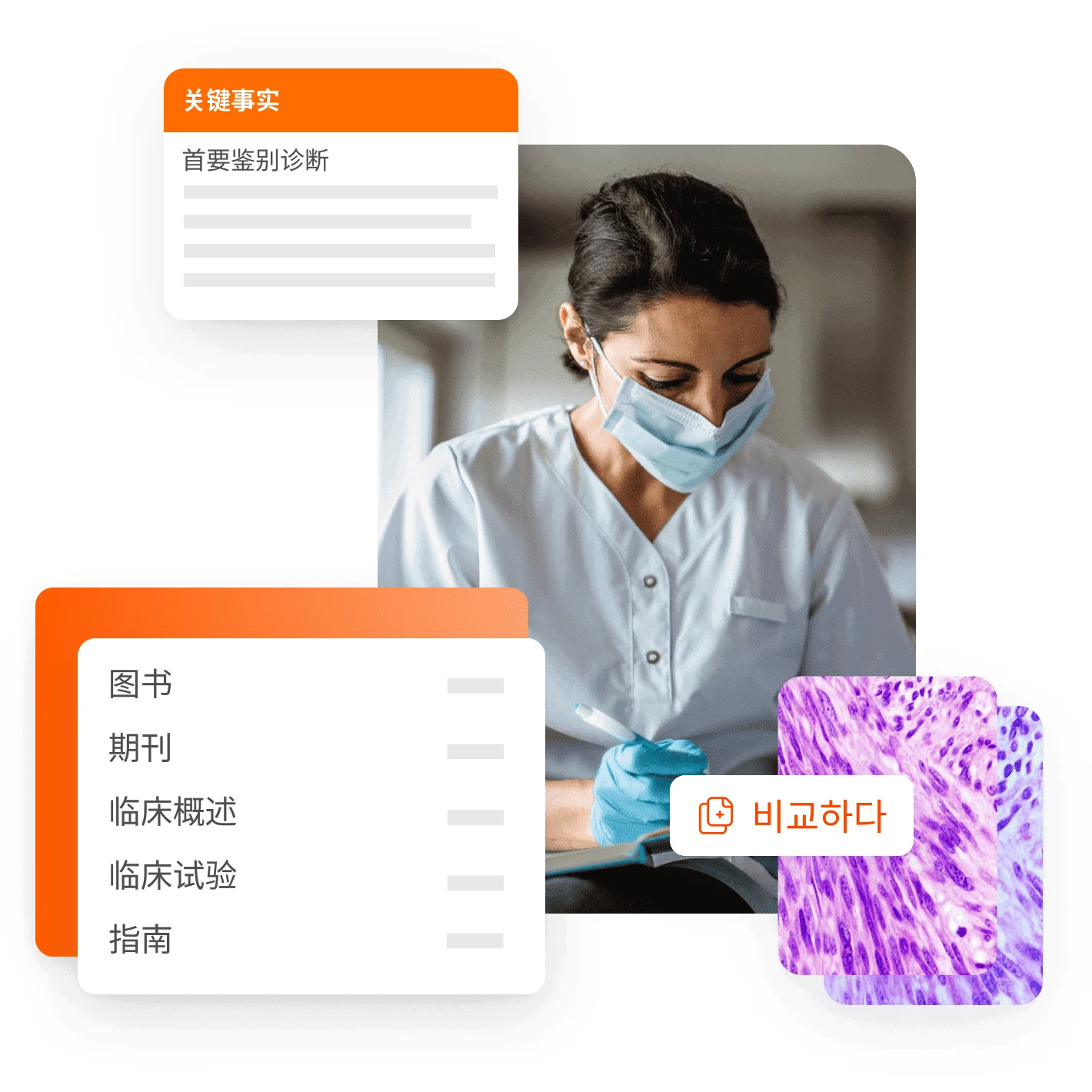 Doctor mask writing compare diagnosis Header