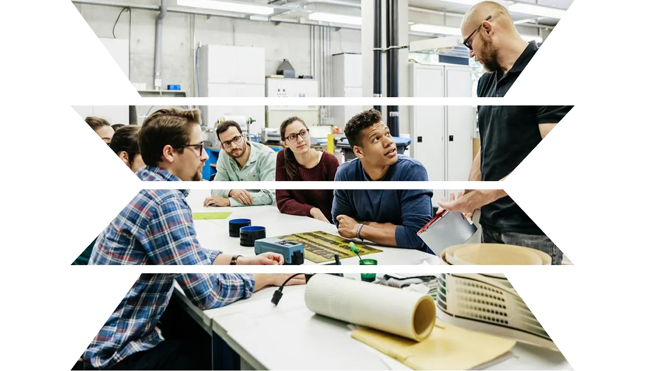 Female engineering working on a piece of machinery