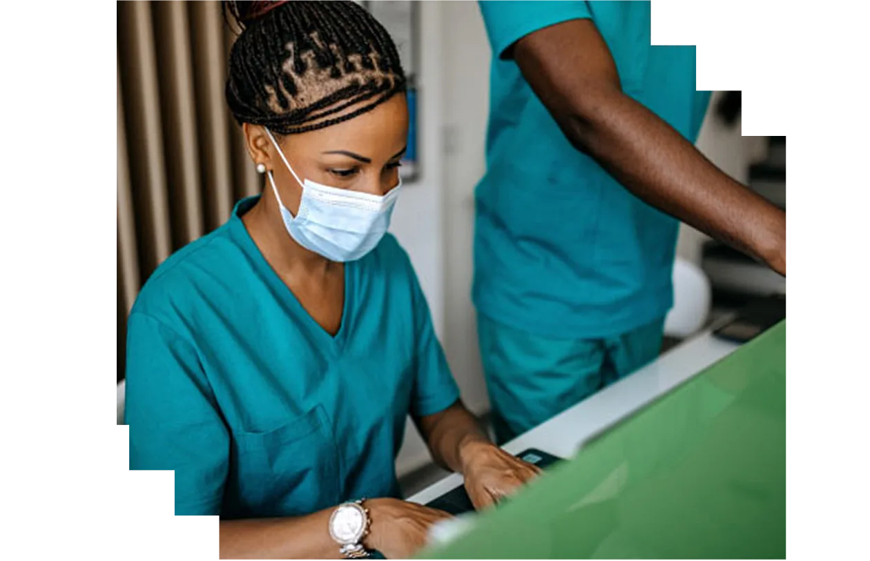 Medical assistants at work