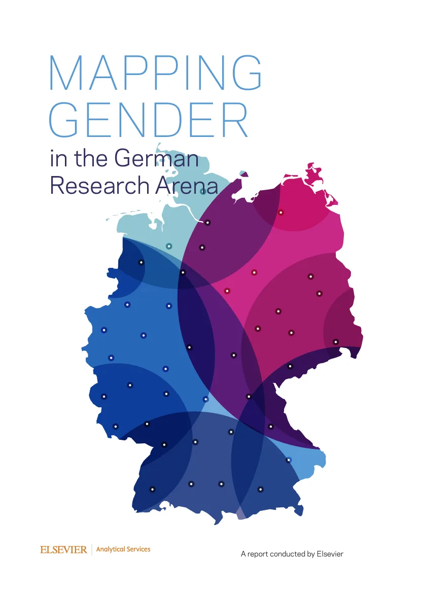 Mapping Gender in the German Research Arena (2015) - Report Cover