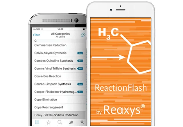 Named Reactions app on two mobile devices
