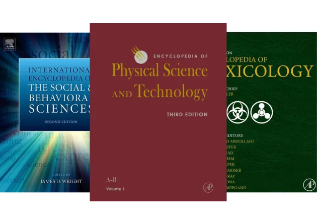 Book covers of a selection of Major Reference Works