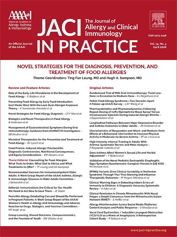 The Journal of Allergy and Clinical Immunology: In Practice