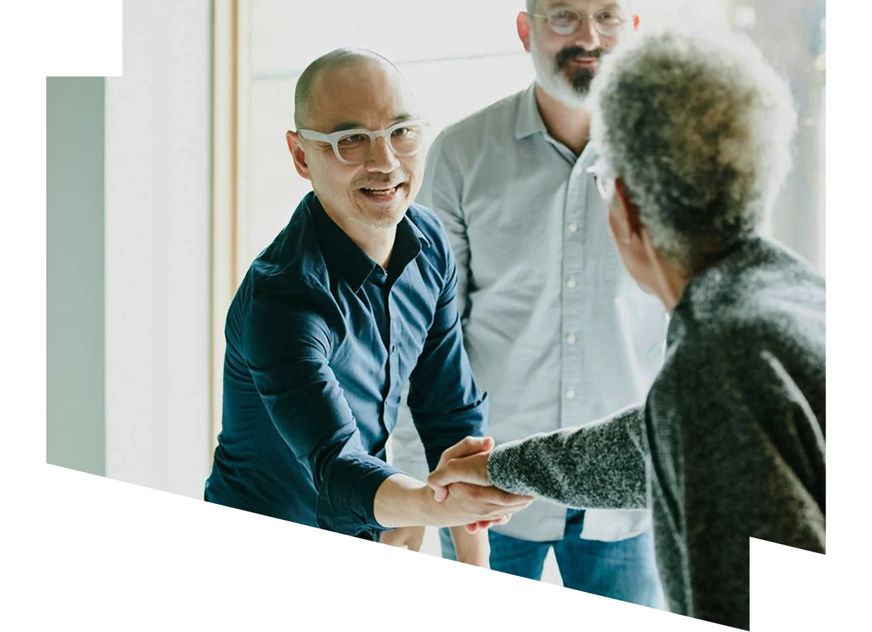 Businesspeople shaking hands