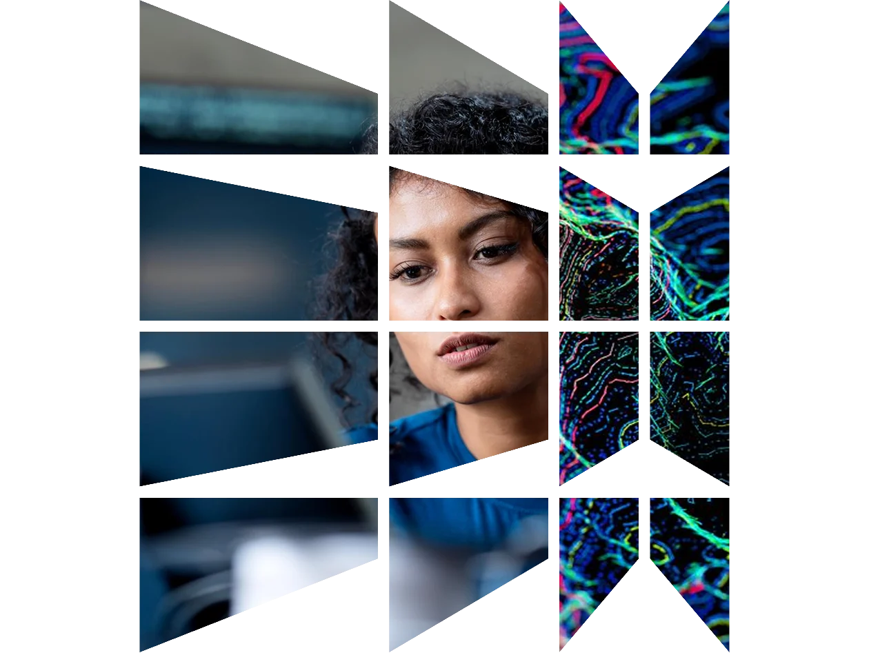 A female software engineer working on a software project development