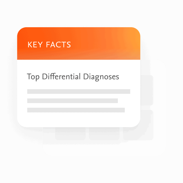 Key Facts Differential Diagnoses Feature