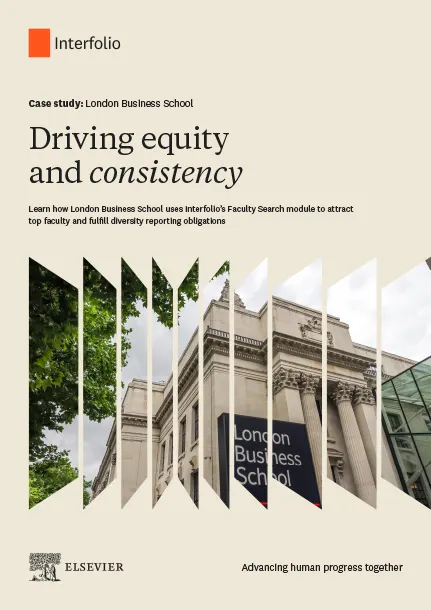 Cover of Interfolio case study: London Business School