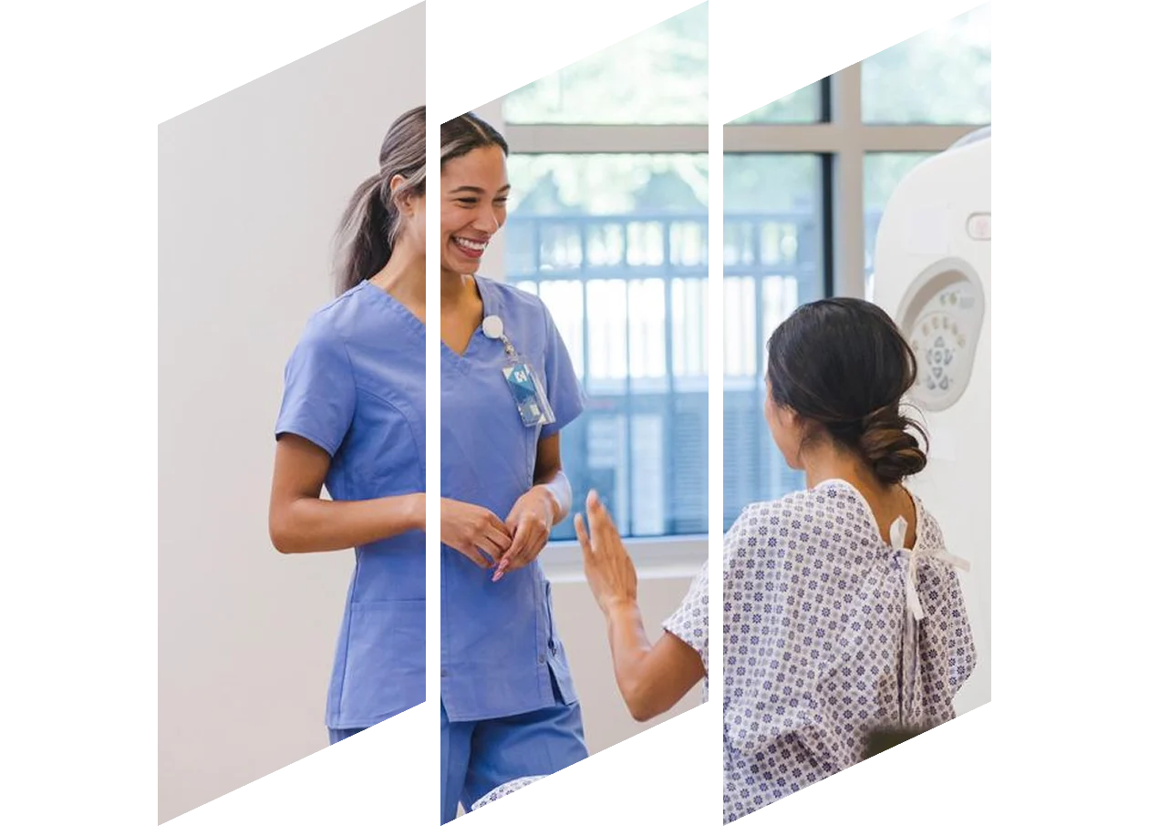 women on a medical device