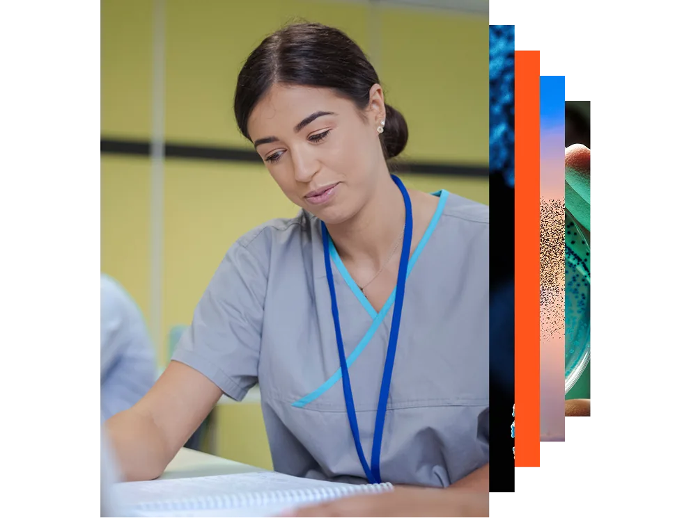 Healthcare professional in a hospital