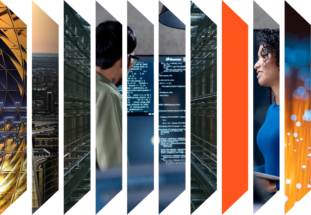 Colourful accordion of various images