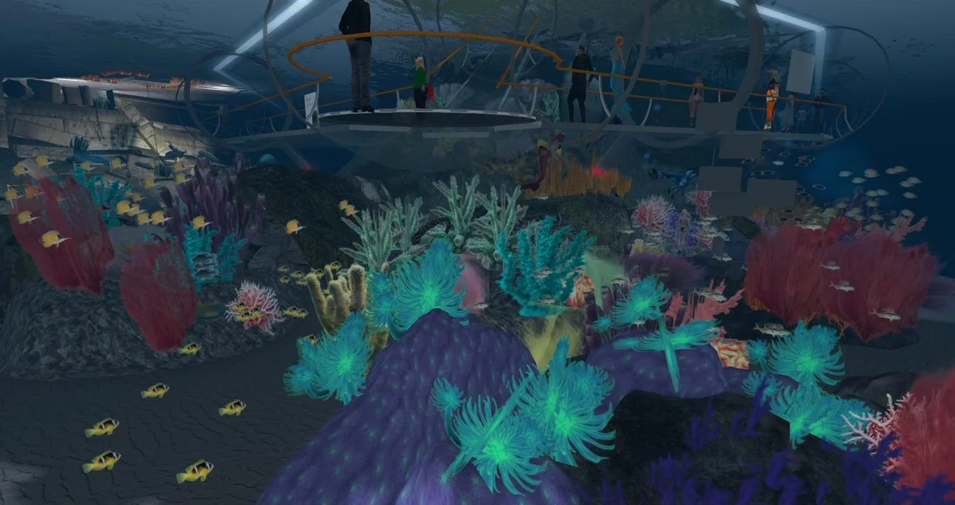 Underwater scene from Second Life
