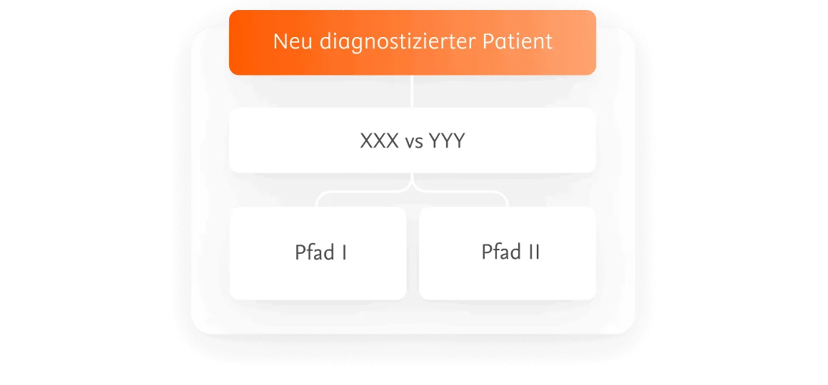 Male nurse checking newly diagnosed patient on tablet