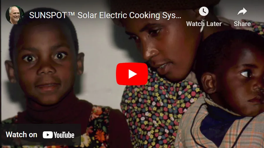 SUNSPOT™ Solar Electric Cooking System RTC video image
