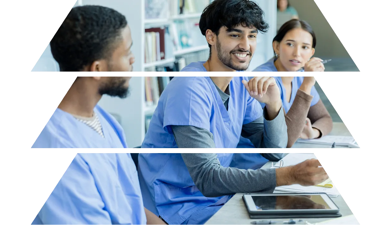 Diverse students in lecture hall