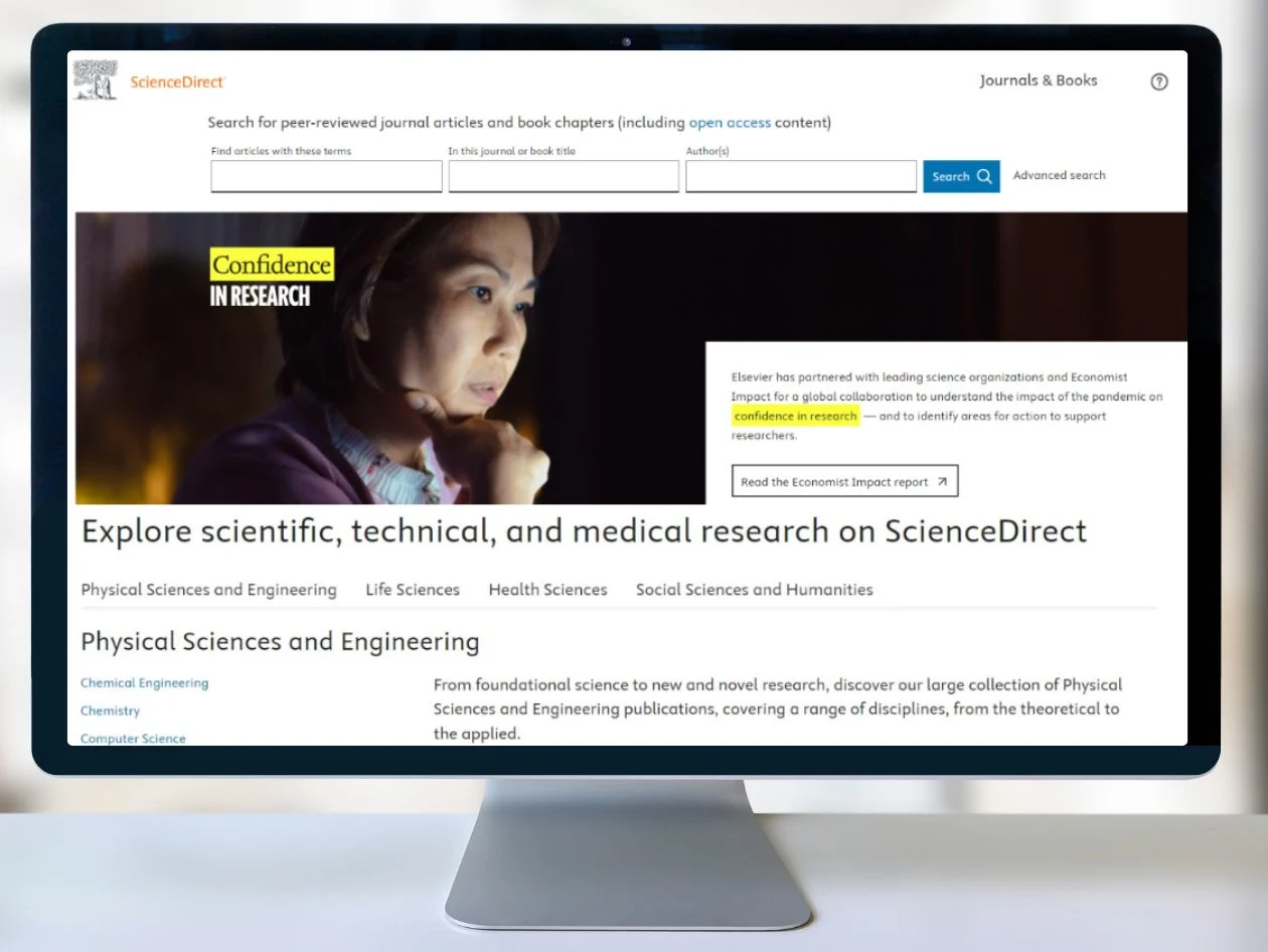 ScienceDirect website