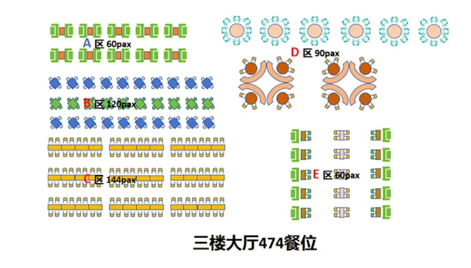 Accessibility floor plan of the venue.