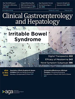Clinical Gastroenterology and Hepatology cover