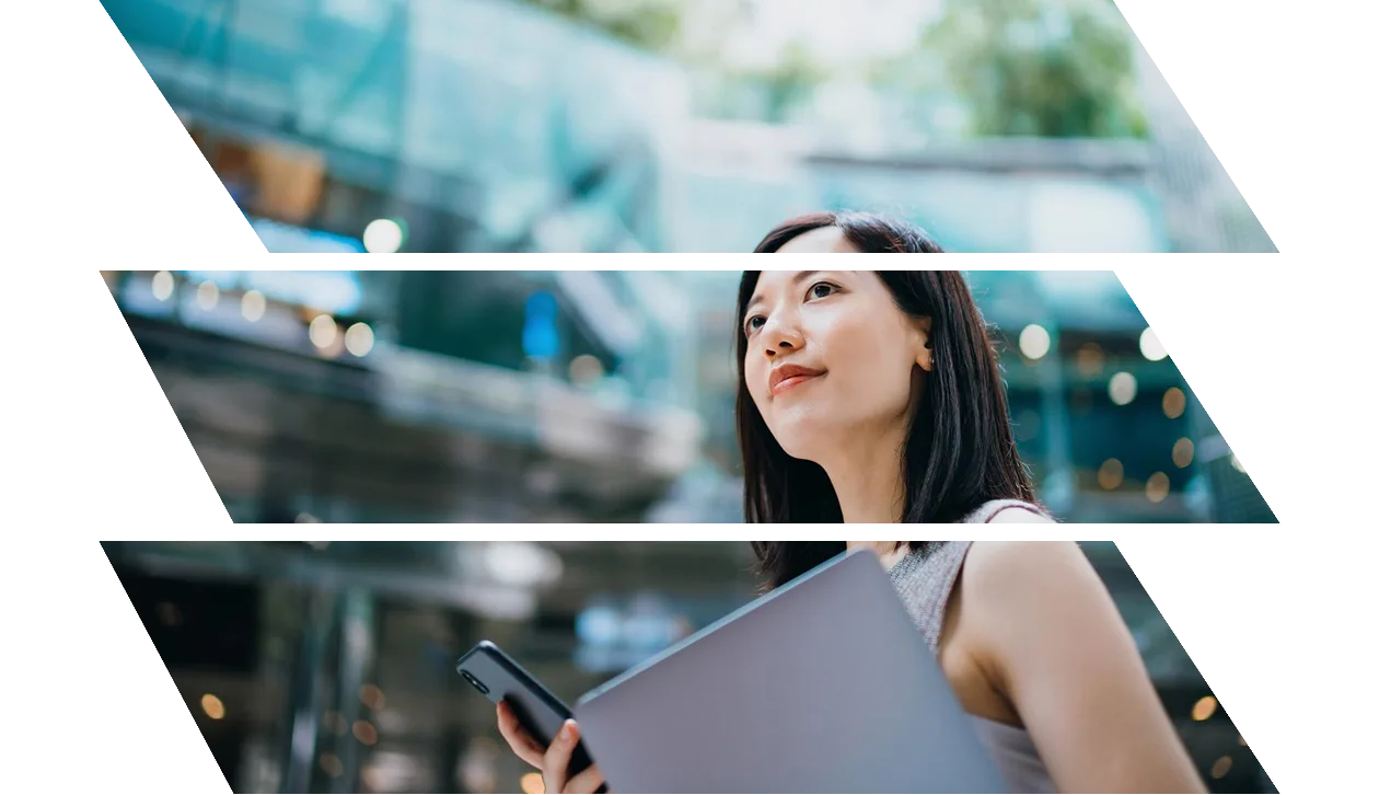 Woman holding a marker 