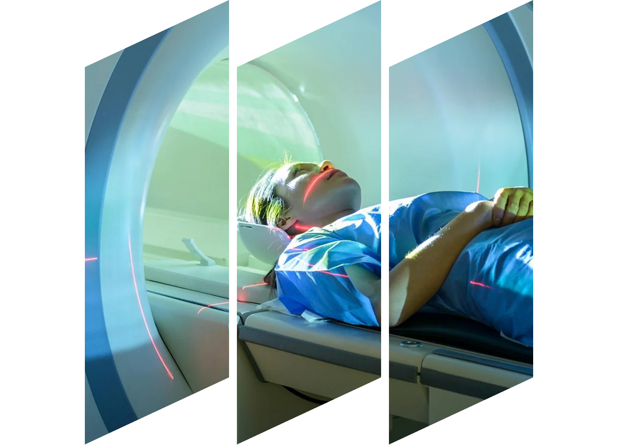 women on a medical device