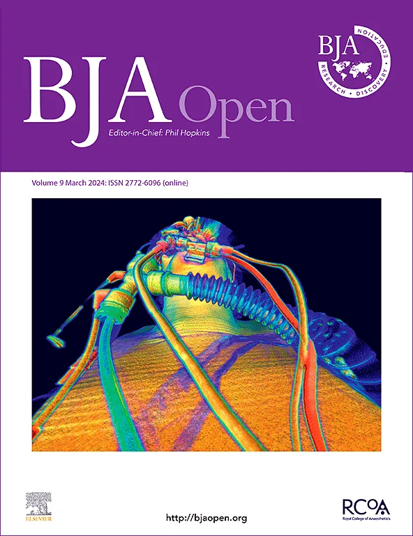 Sample cover of BJA Open 
