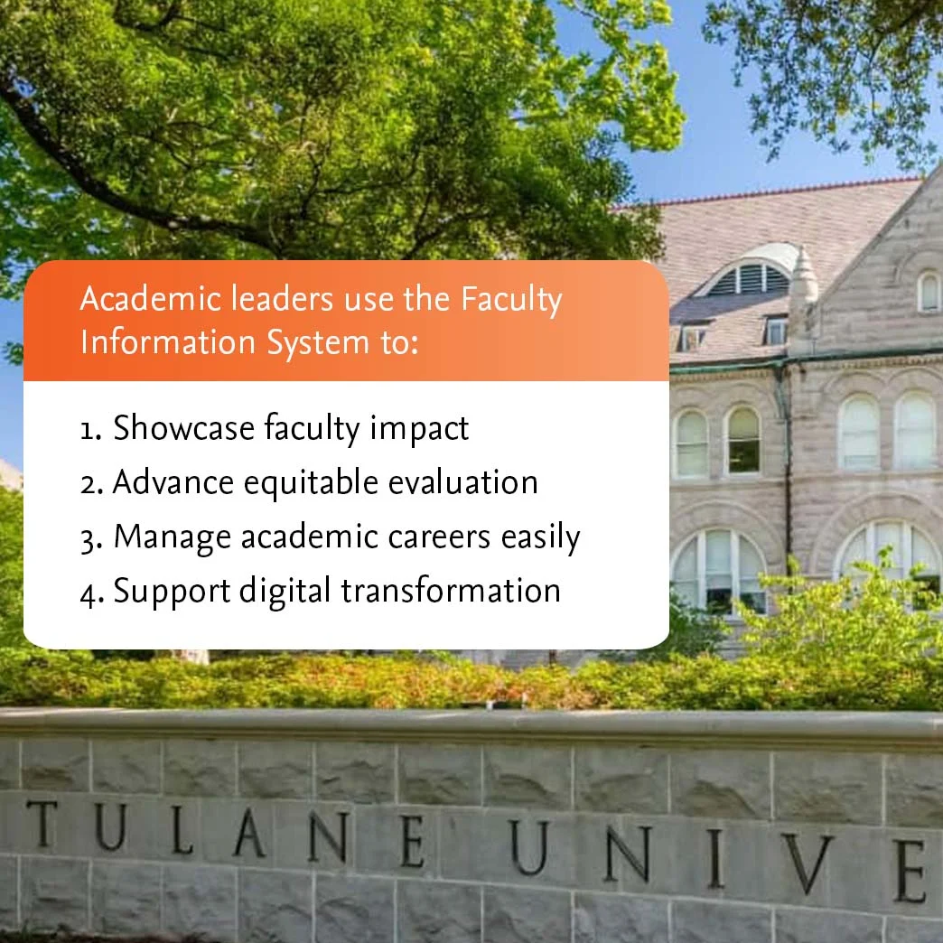 Academic leaders use the Faculty Information System to do these tasks