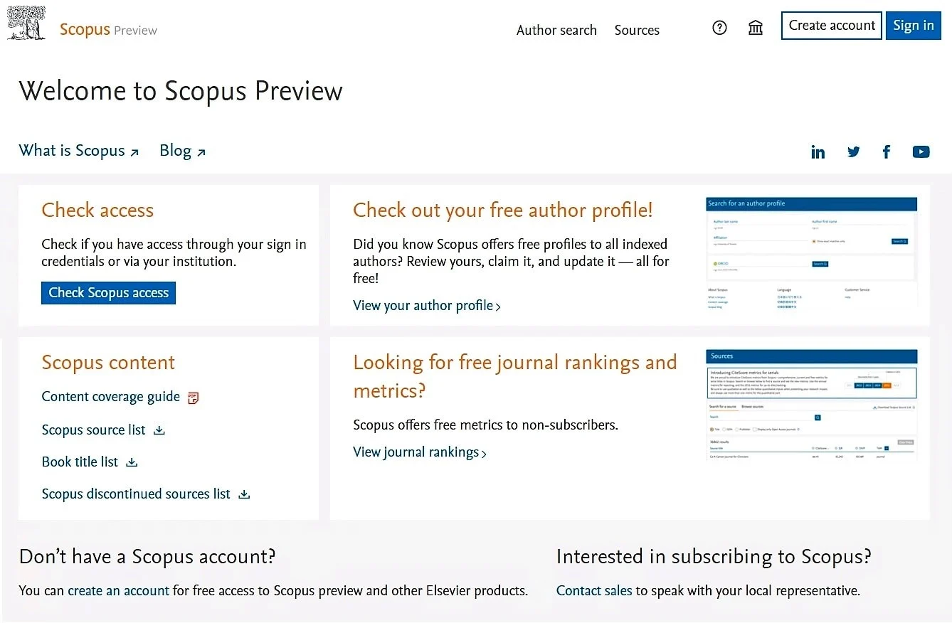 Scopus Preview画面