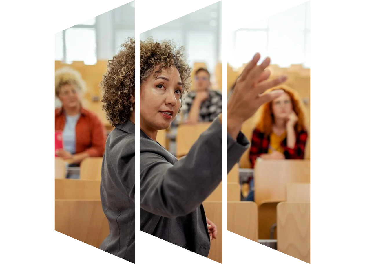 Teaser image - Woman teaching class