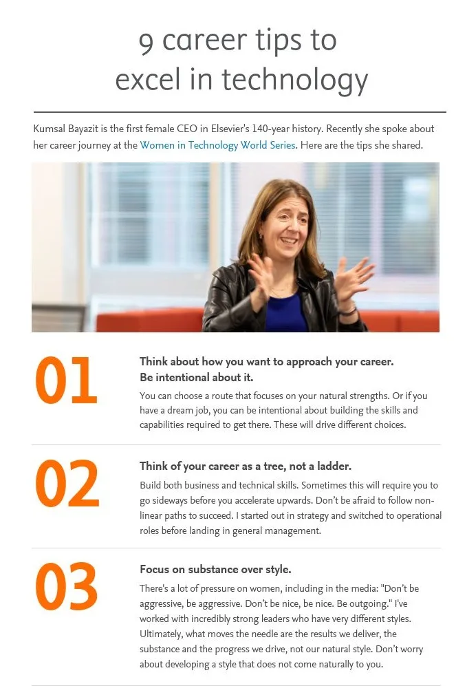 9 tips for career success