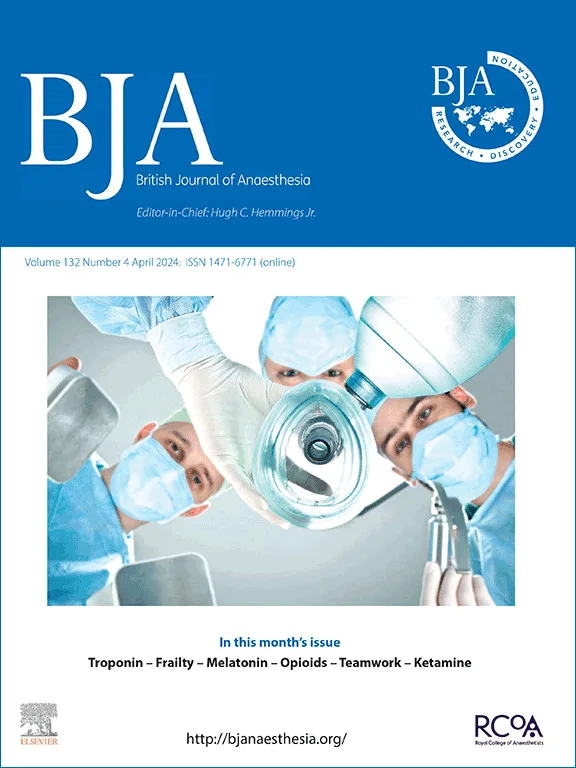 Sample cover of British Journal of Anesthesia