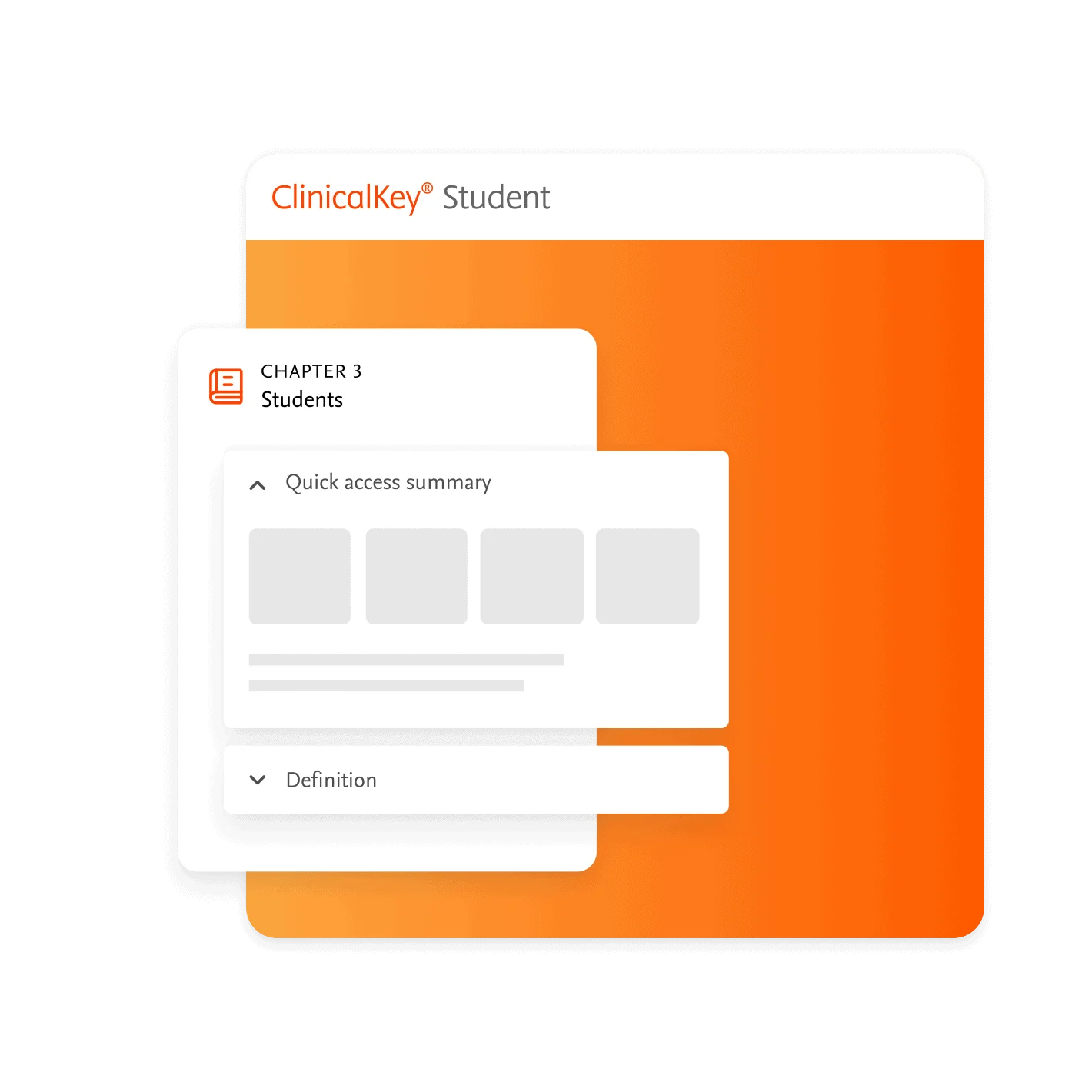 ClinicalKey for Students Test BookChapter SearchBar