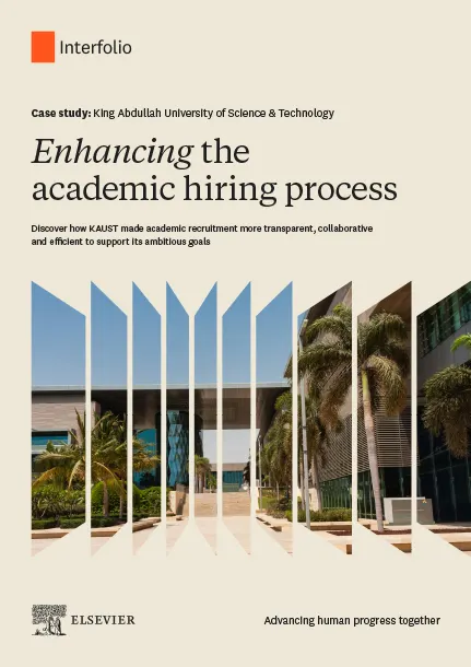 Interfolio Case study cover: KAUST