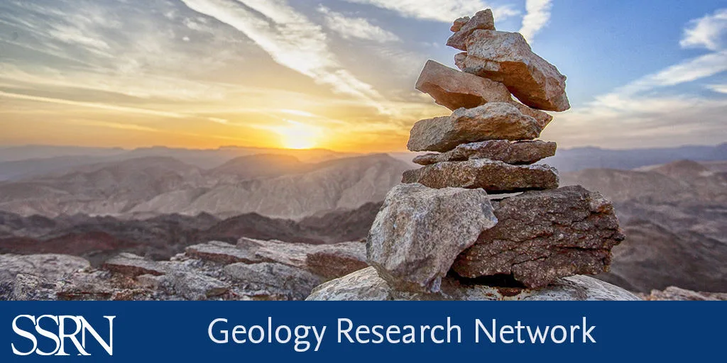SSRN Geology Research Network - photo of a cairn in a mountain landscape