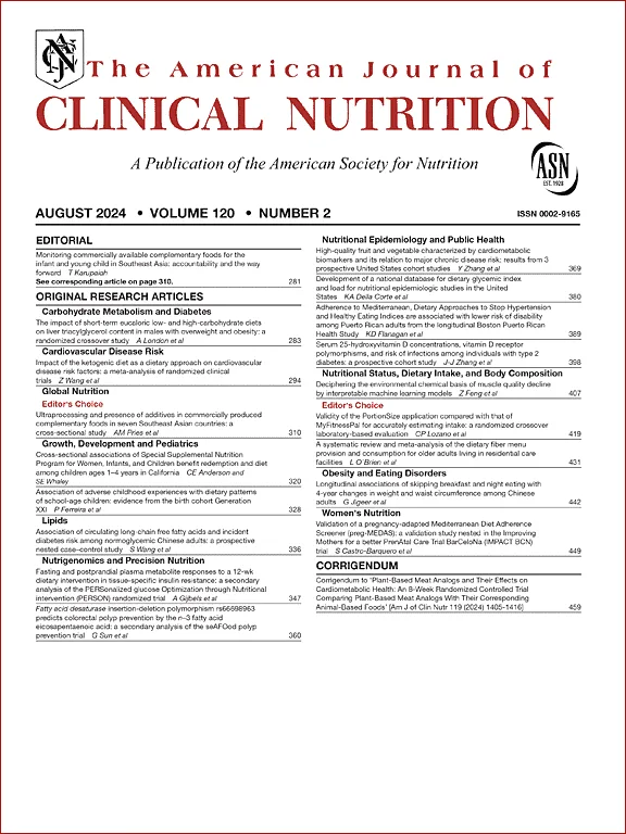 The American Journal of Clinical Nutrition